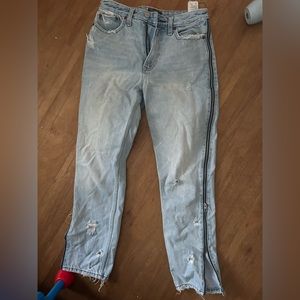 Abercrombie zipper detail jeans
